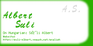 albert suli business card